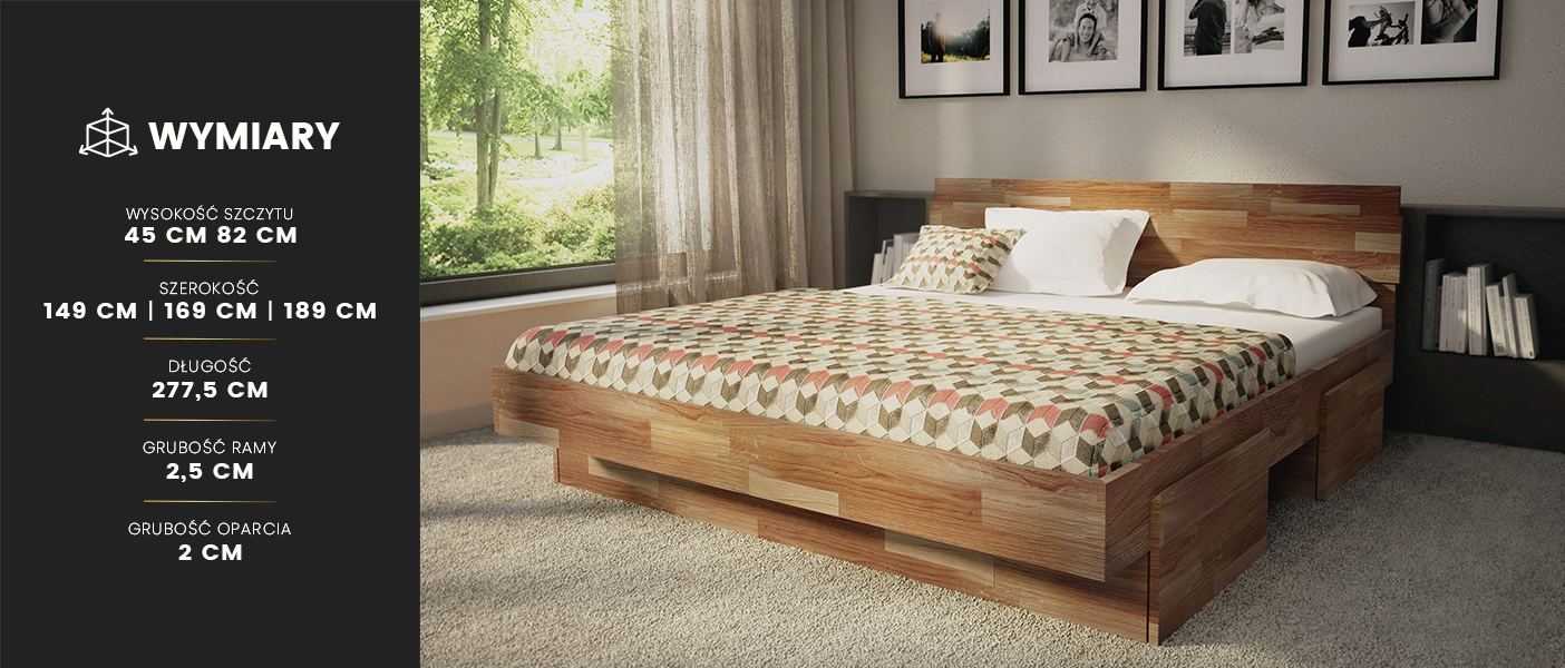 Łóżko Toledo Tartak Meble drewniane